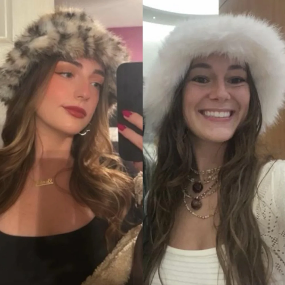 Free people X Unreal Fur ICE Queen Bucket hat
